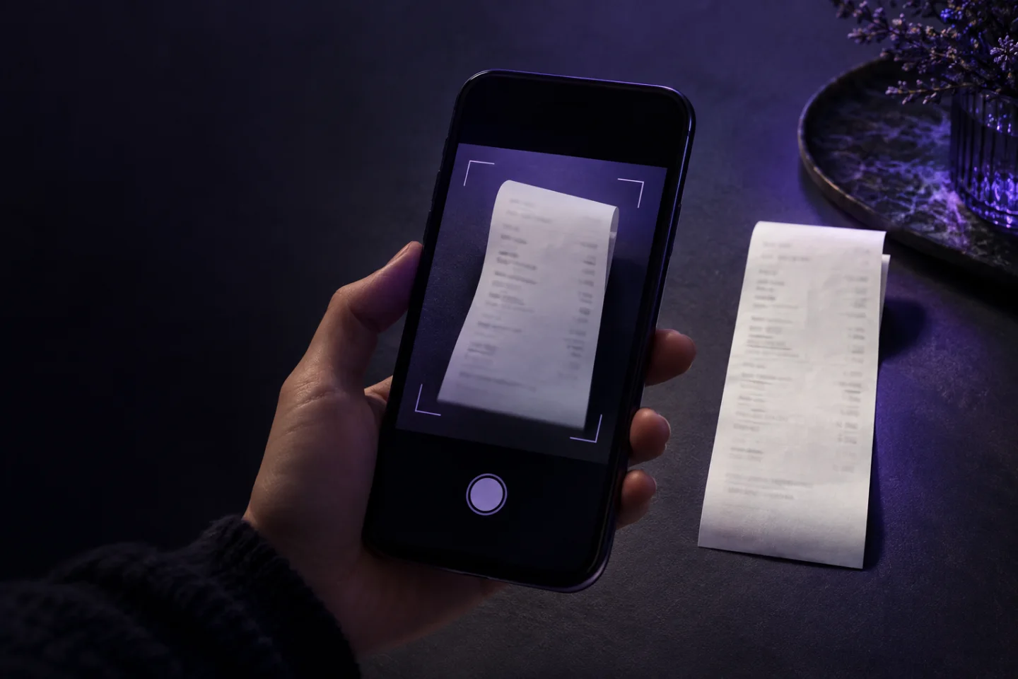 A phone and receipt illustrating a clearer submission experience.